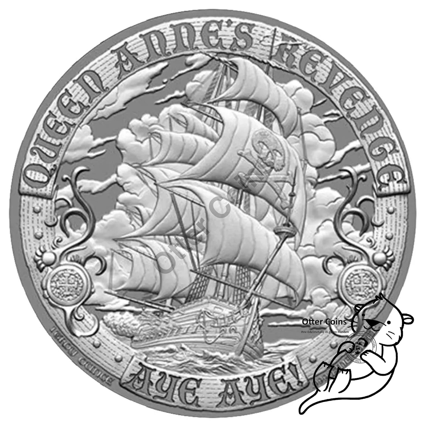 Blackbeard 1oz Silbermünze