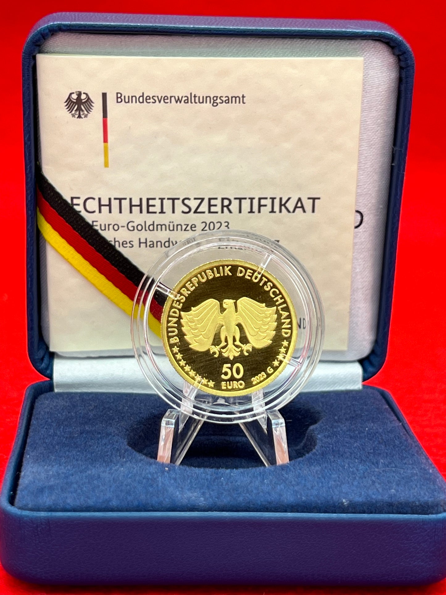 50€ Goldmünze 2023 Deutsches Handwerk Ernährung 1. Ausgabe**