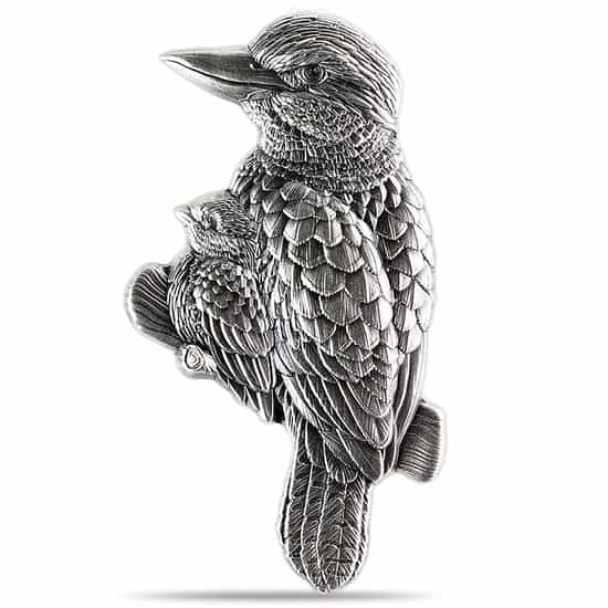 Chad 1 oz Silber Kookaburra Shaped High Relief Coin 2023*