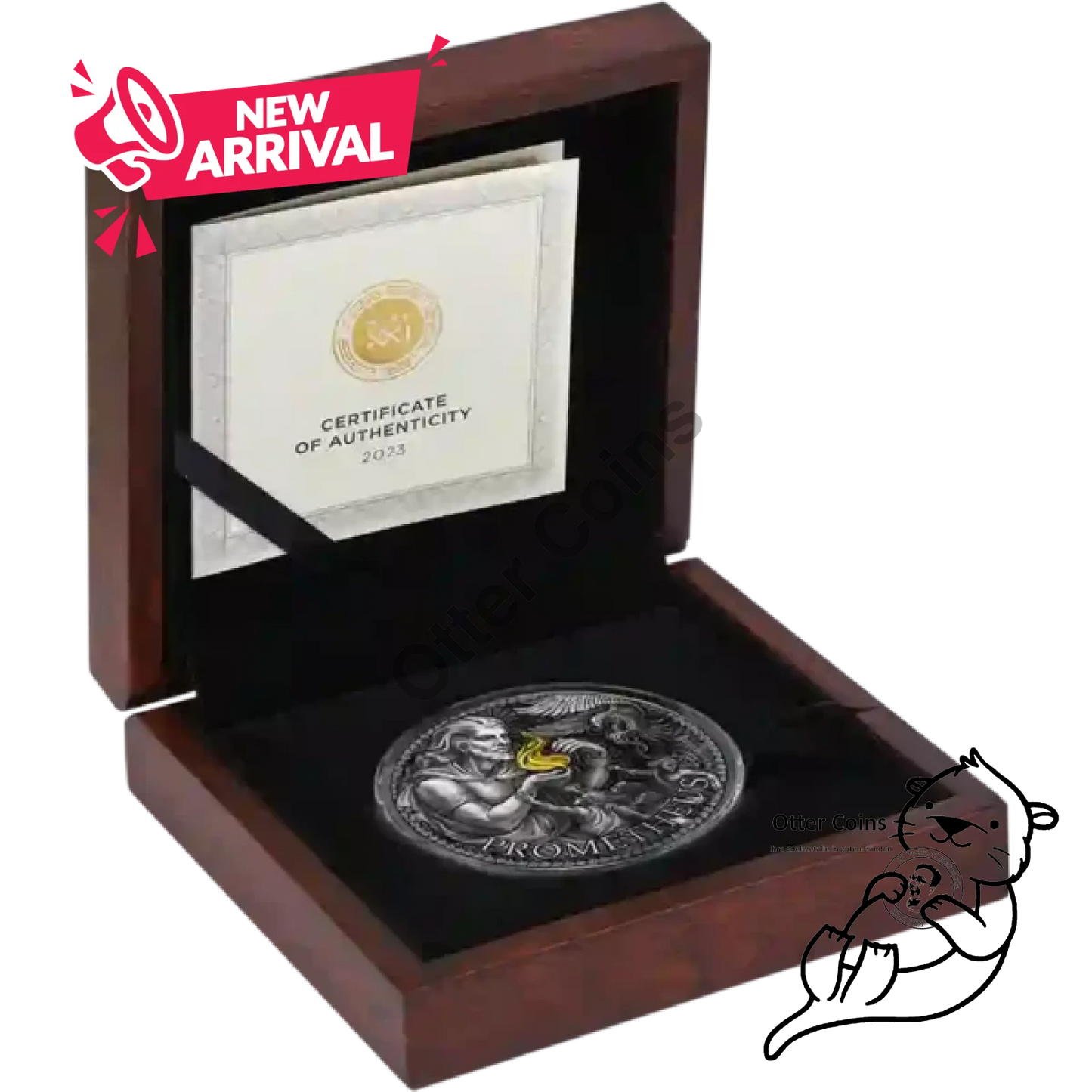 2023 Cameroon 3oz Prometheus 24K Gilded High Relief