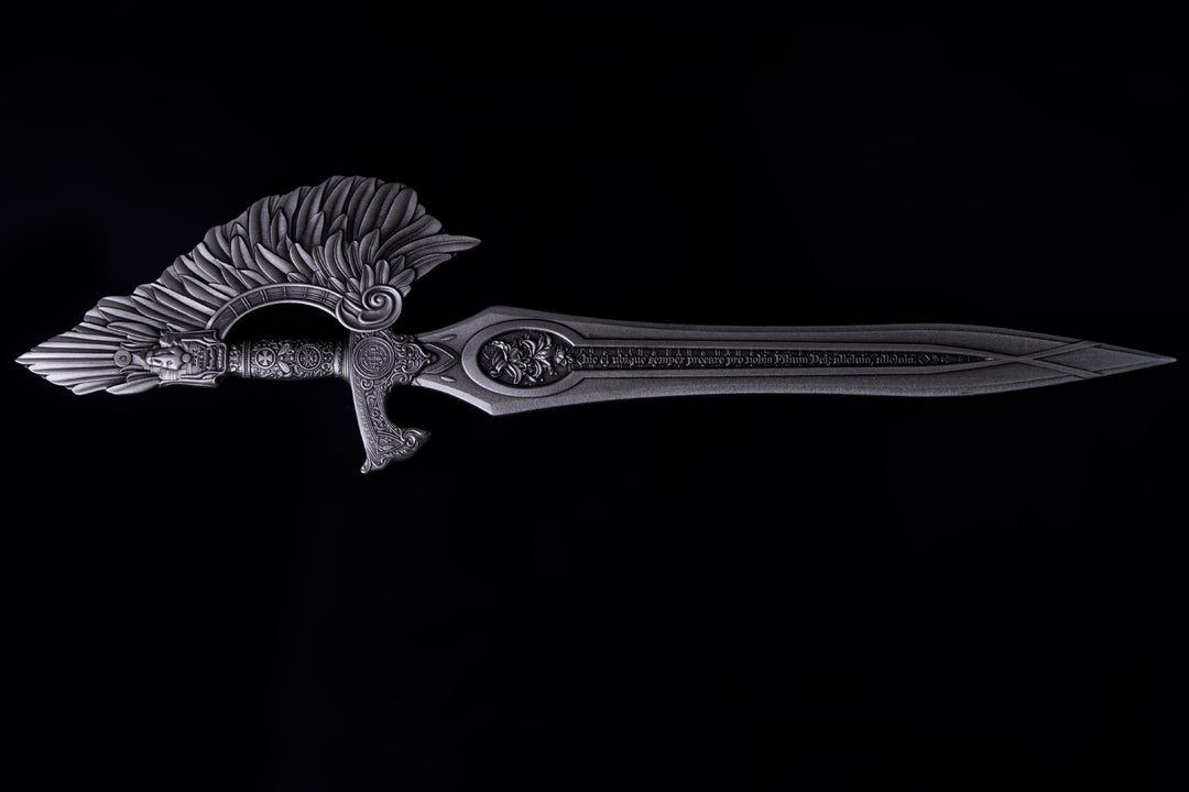 Sword of St. Gabriel, 2.5oz Silberbarren 3D, Shaped, Antik Finish*