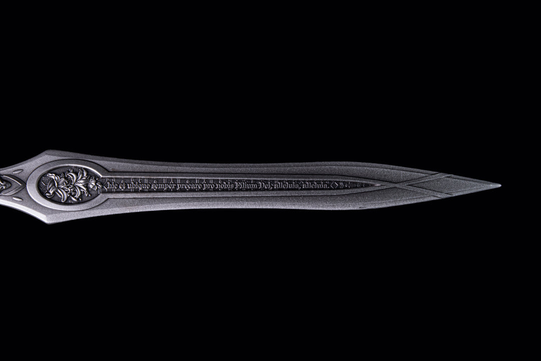 Sword of St. Gabriel, 2.5oz Silberbarren 3D, Shaped, Antik Finish*