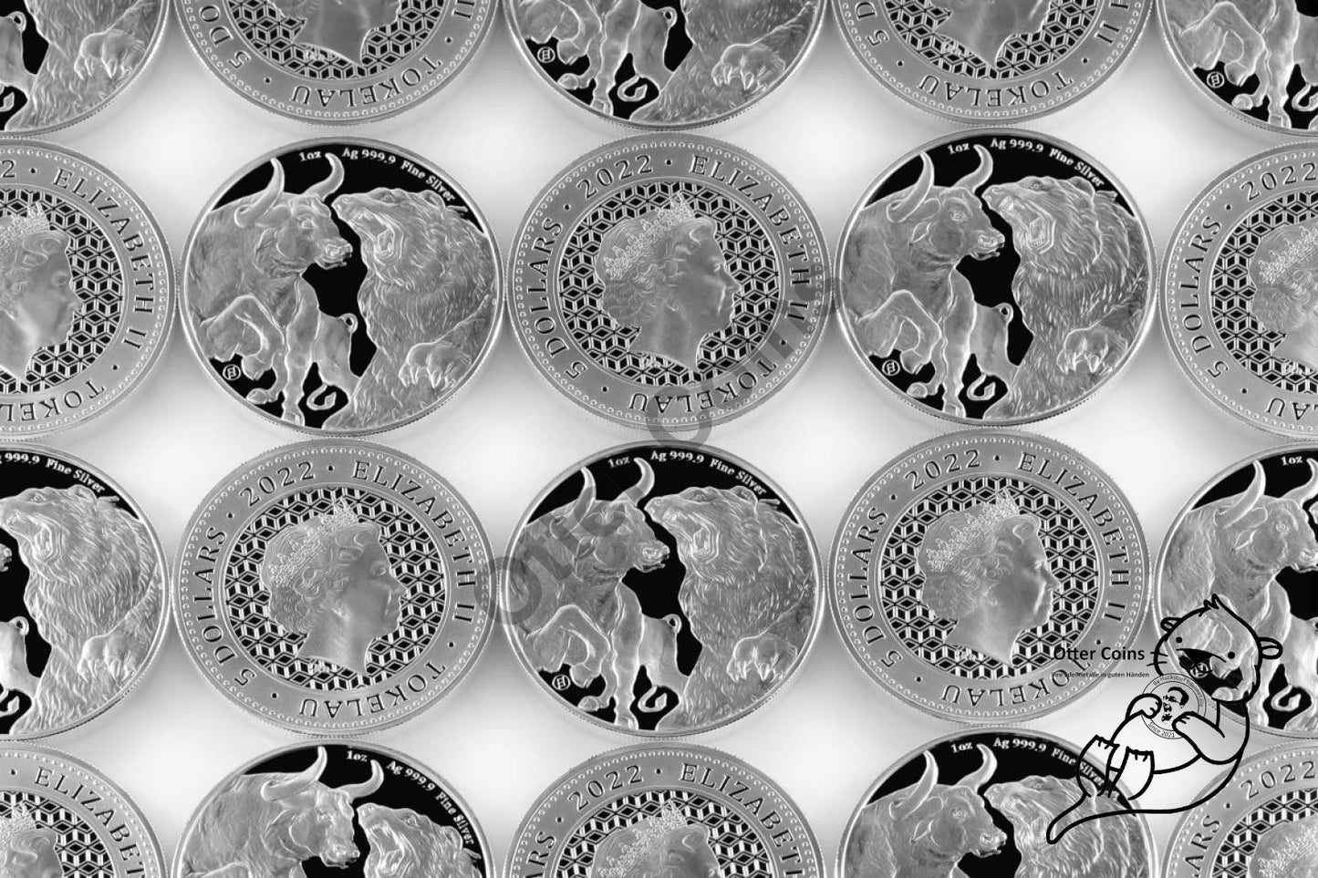 Bull and Bear 1oz Silbermünze*