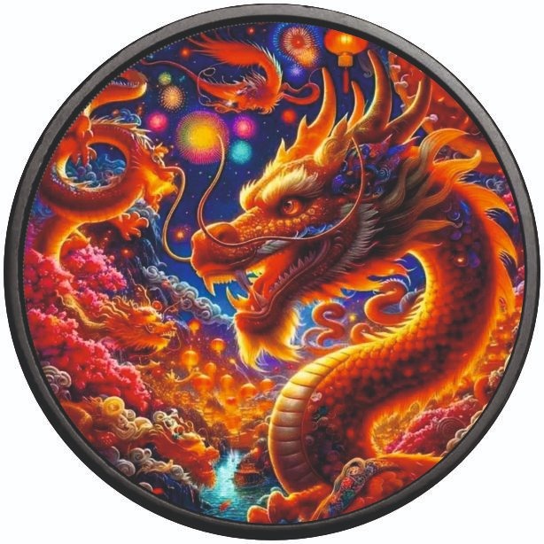 American Eagle Dragon Of Power Color 1oz Silber 2024*