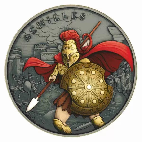 Antik Color USA - Legendary Warriors - Achilles Ag999 1 Oz