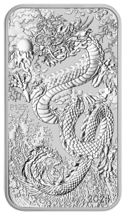 Rectangular Dragon 2024 1oz Silberbarren