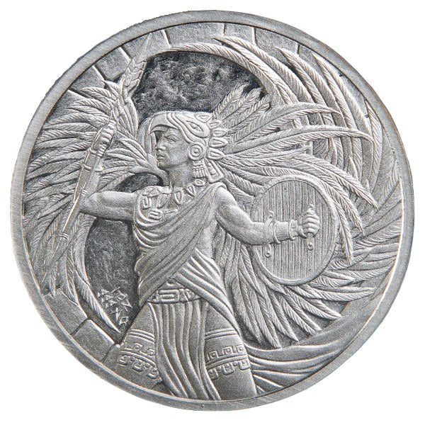 Azteken Eagle Warrior 1oz Silbermünze