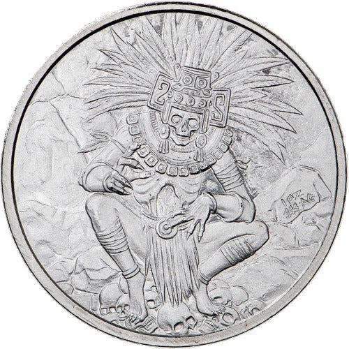 Azteken God of Death 1oz Silbermünze