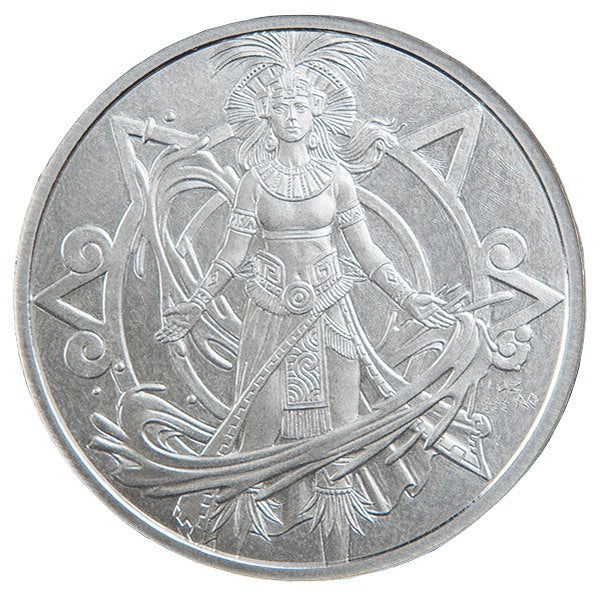 Azteken Water Deity 1oz Silbermünze
