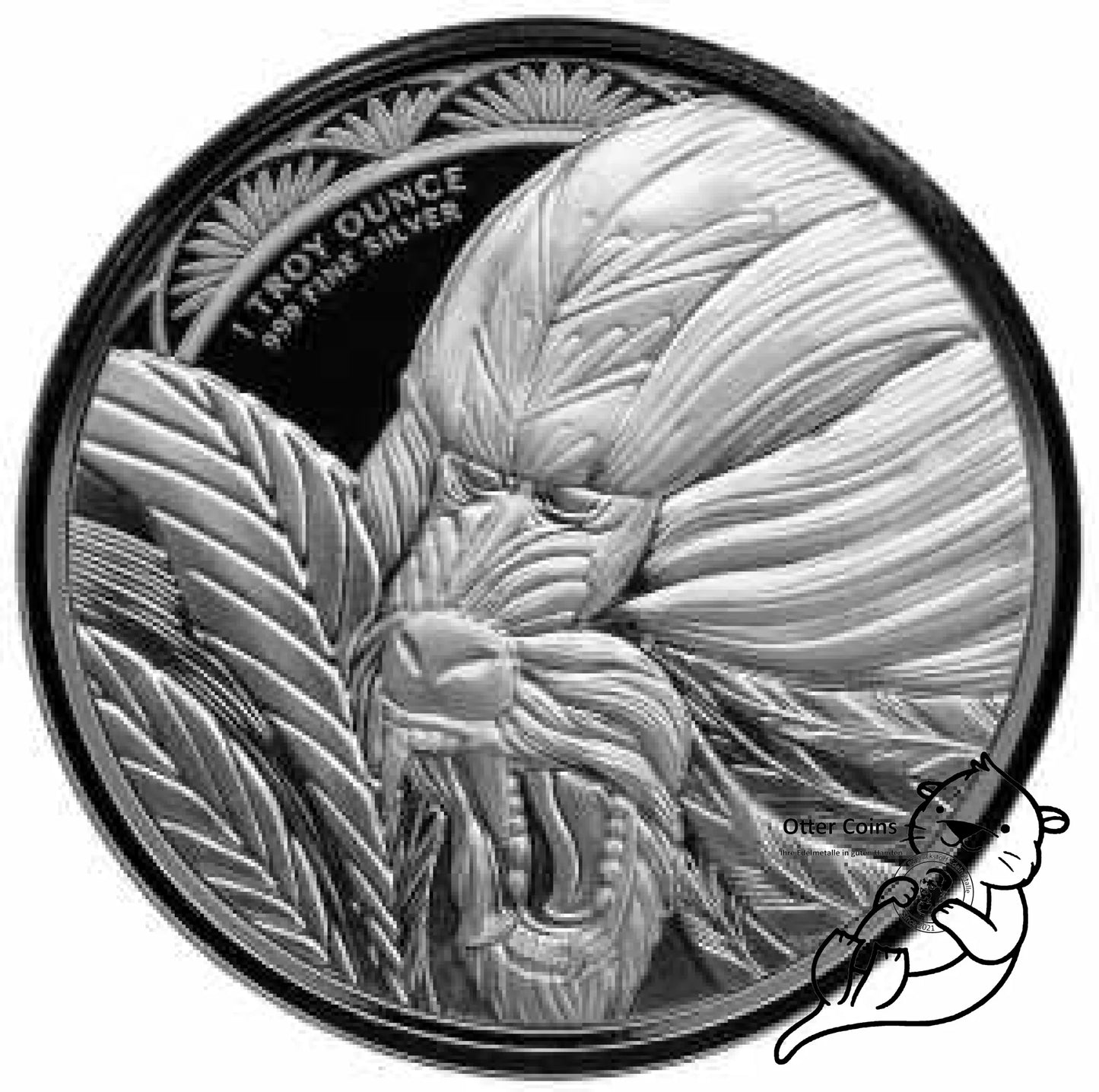 Mandrill 1 Oz Silbermünze 2022 Proof - Like*