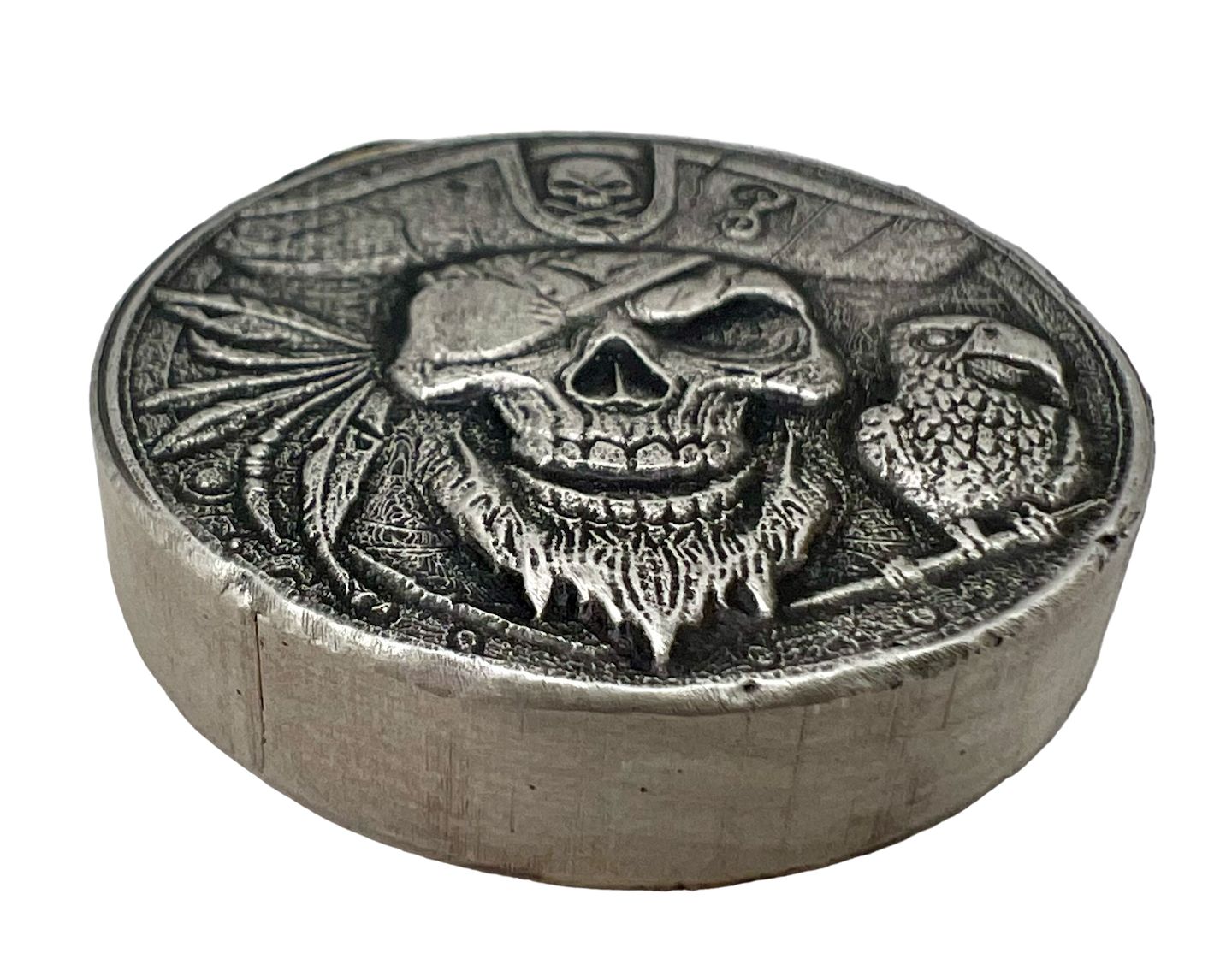 Captain Bill Bones Poured 2 oz Silbermünze / Round by