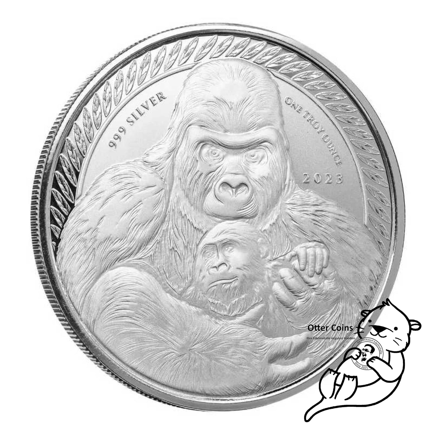 Silverback Gorilla 1 Oz Silbermünze 2023*