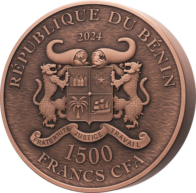 Drache 2024 1 kg Kupfermünze