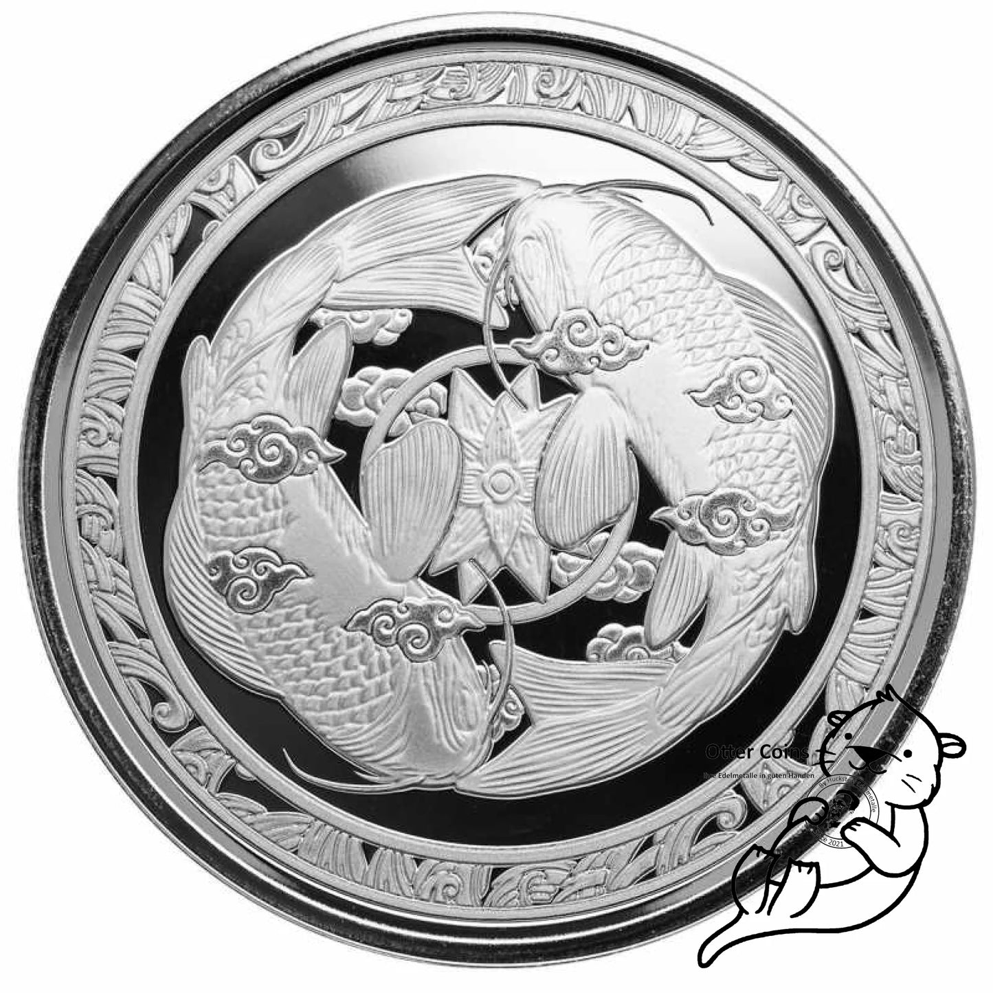 Fiji Koi Fish 1 Oz Silbermünze 2022*