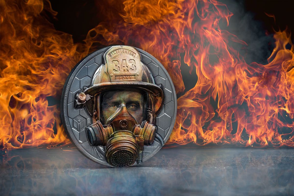 Firefighter – Real Heroes 3 oz Silbermünze 2021*