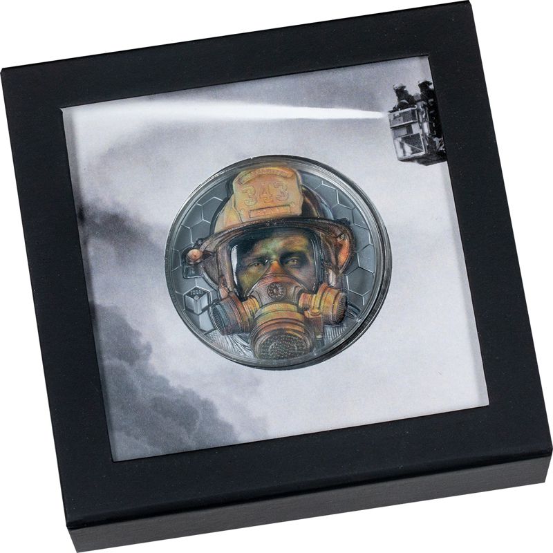 Firefighter – Real Heroes 3 oz Silbermünze 2021*