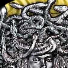 Gabon Medusa The Innocent Victim 2025 3oz Silbermünze HR