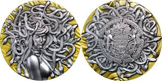 Gabon Medusa The Innocent Victim 2025 3oz Silbermünze HR