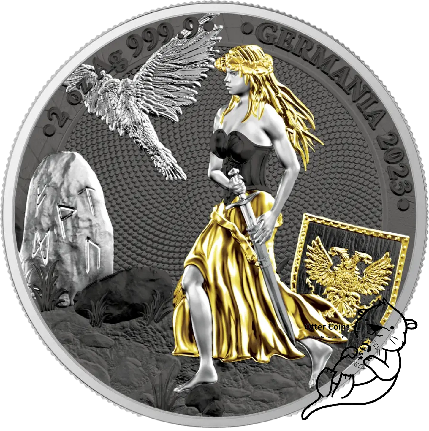 Germania 2023 2oz Silbermünze ANA Edition