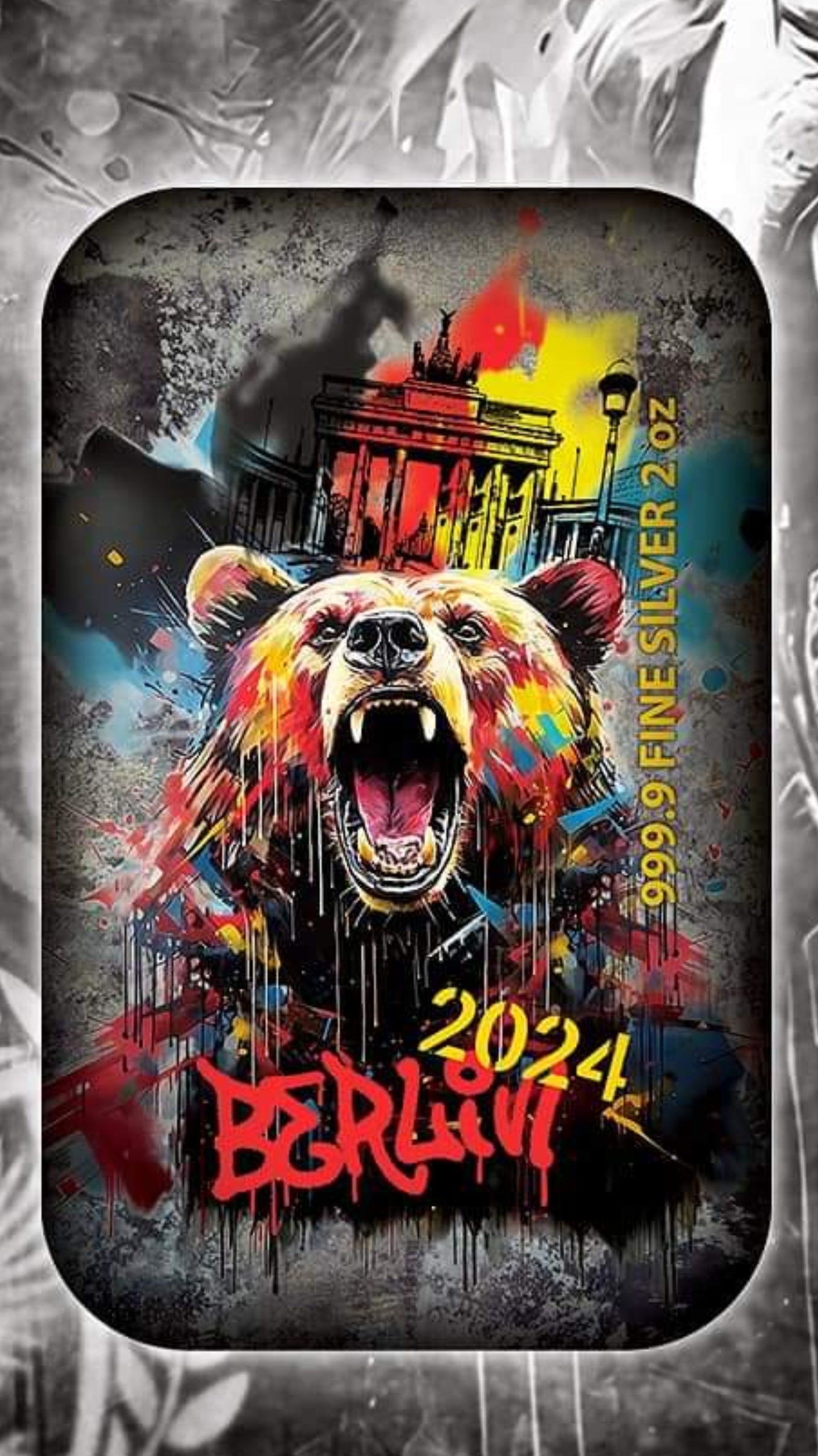 Germania 2024 2oz Silberbarren Bearlin WMF Edition