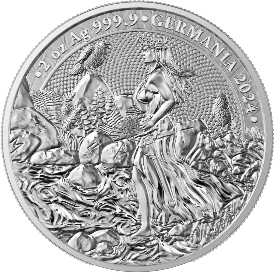 Germania 2024 2oz Silbermünze