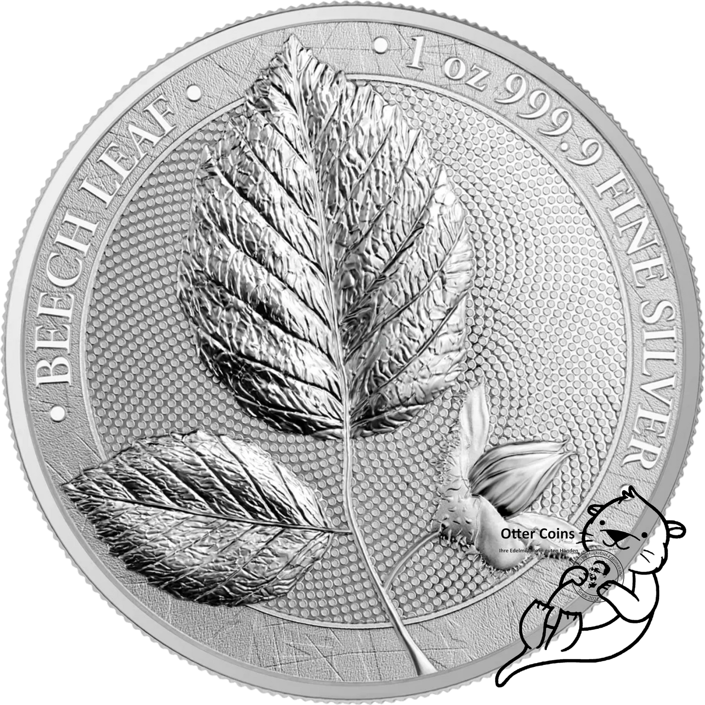 Germania Mint Buchen Leaf 1 Oz Silbermünze 2023