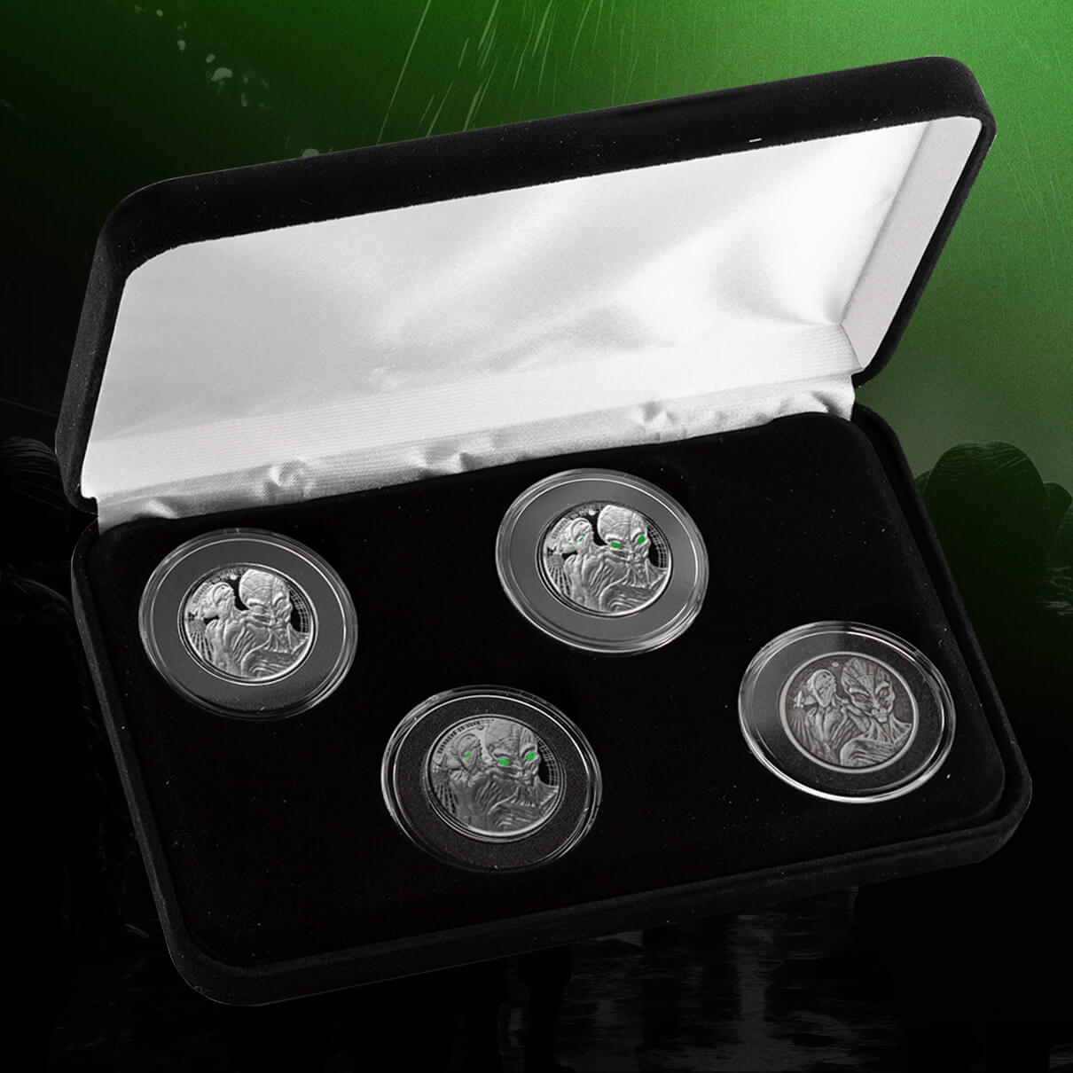 Ghana Alien 4x 1/2 oz Set Silbermünze 2023*