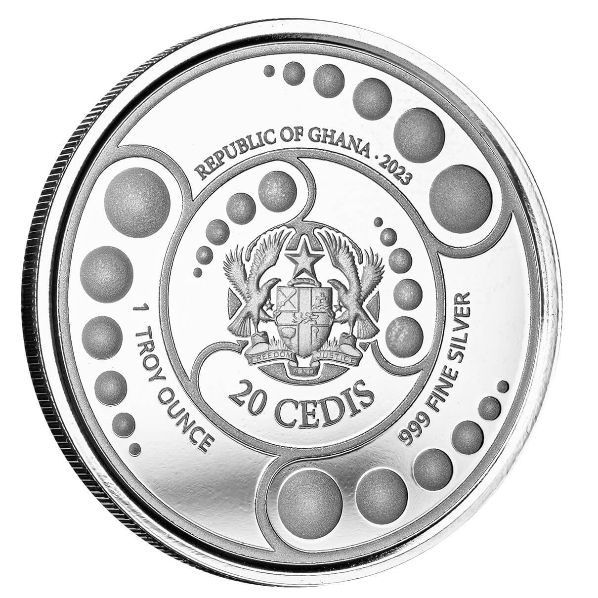 Ghana Alien Proof Color 1 oz Silbermünze 2023*