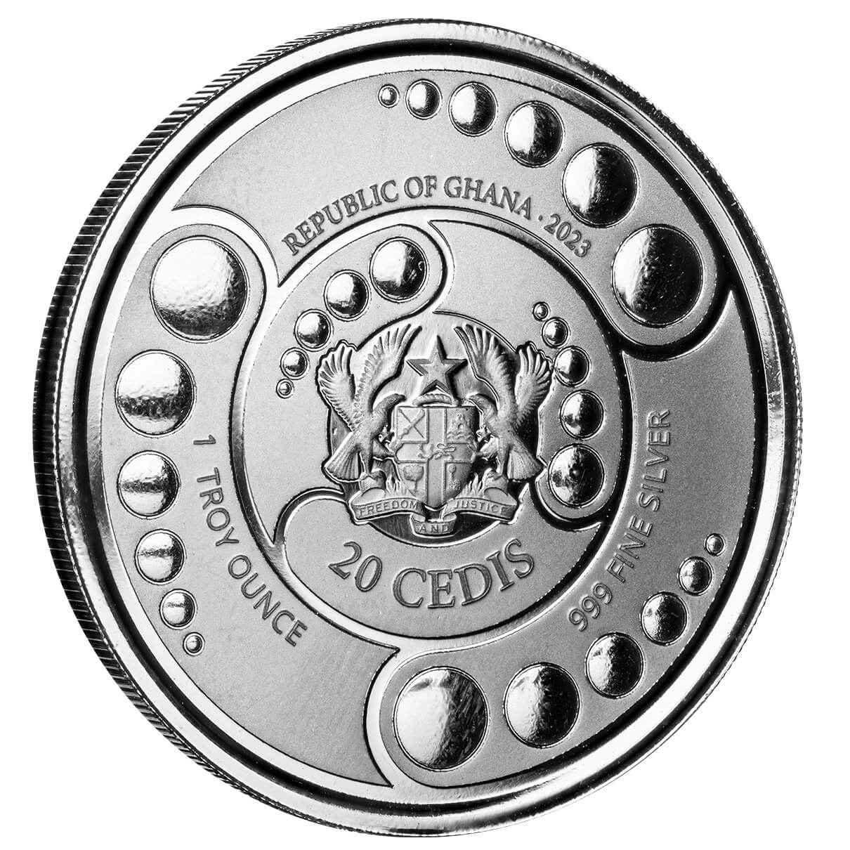 Ghana Alien Proof-Like 1 oz Silbermünze 2023*