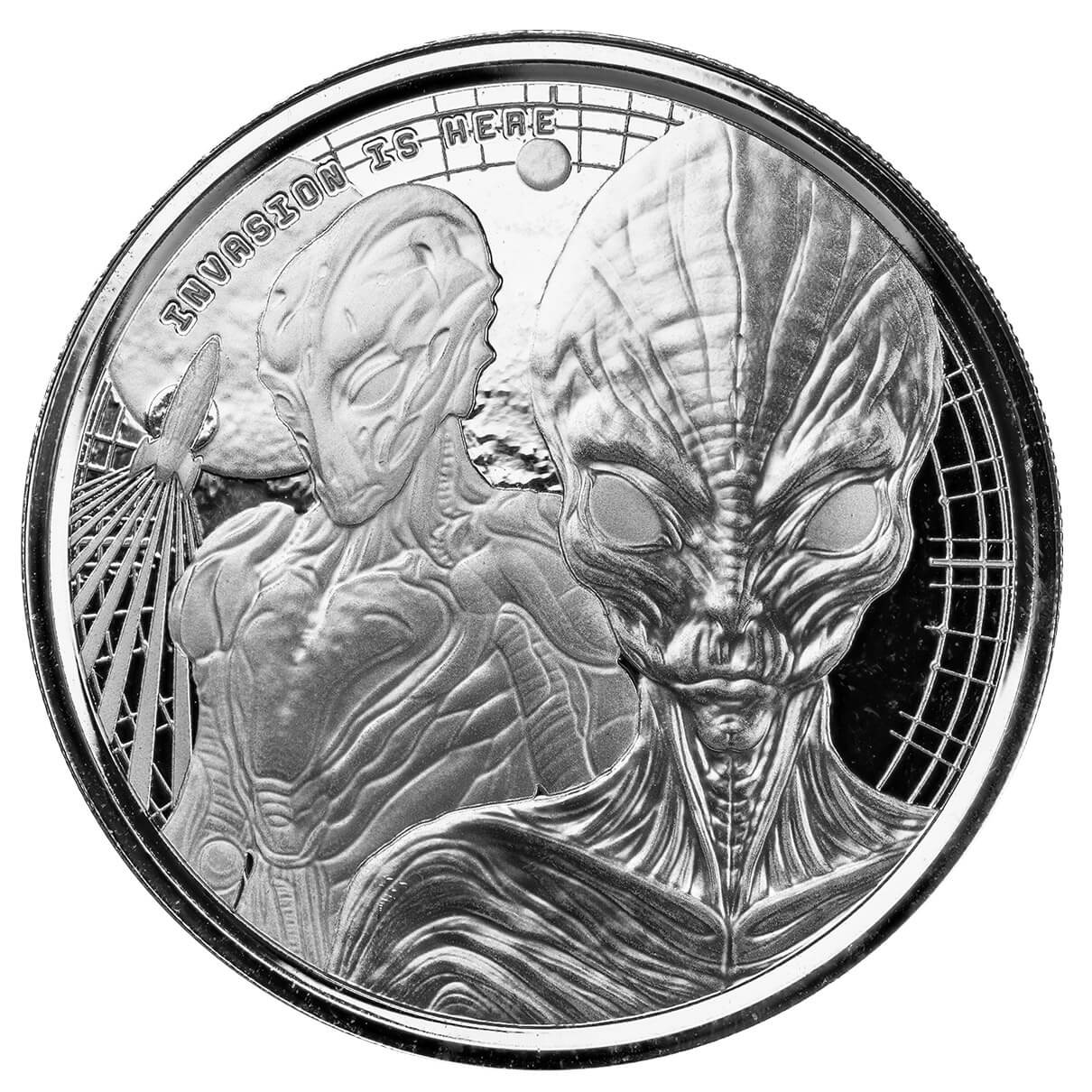 Ghana Alien Proof-Like 1 oz Silbermünze 2023*