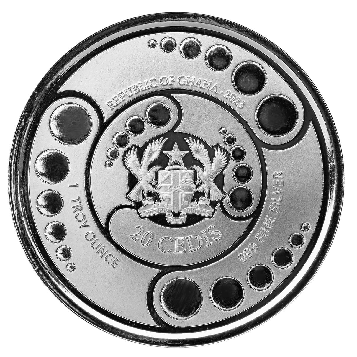 Ghana Alien Proof-Like 1 oz Silbermünze 2023*