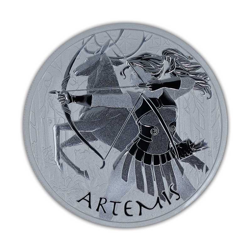 Gods of Olympus Artemis Silbermünze 5 oz 2023*
