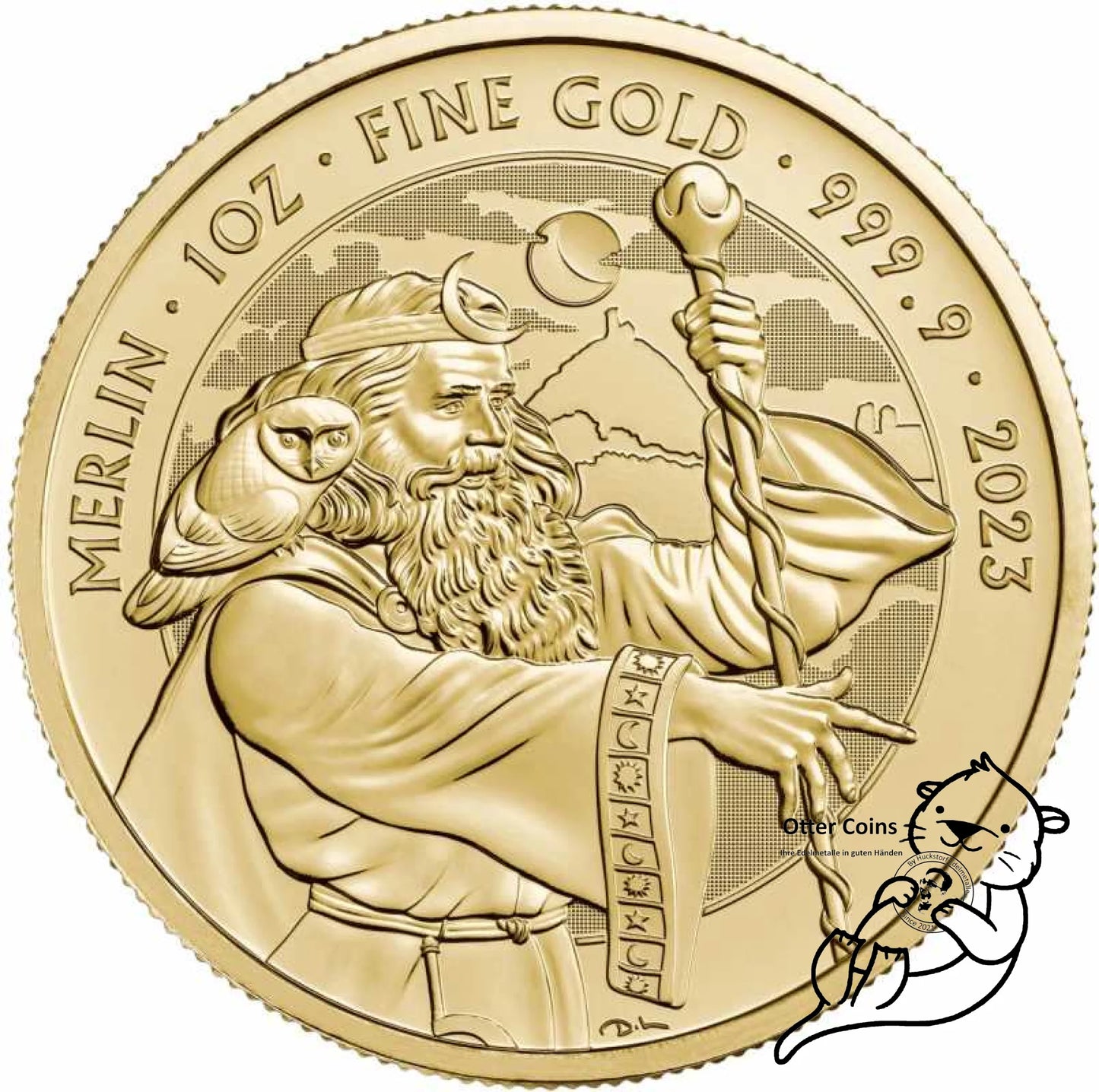 1oz Gold Merlin Myths and Legends**