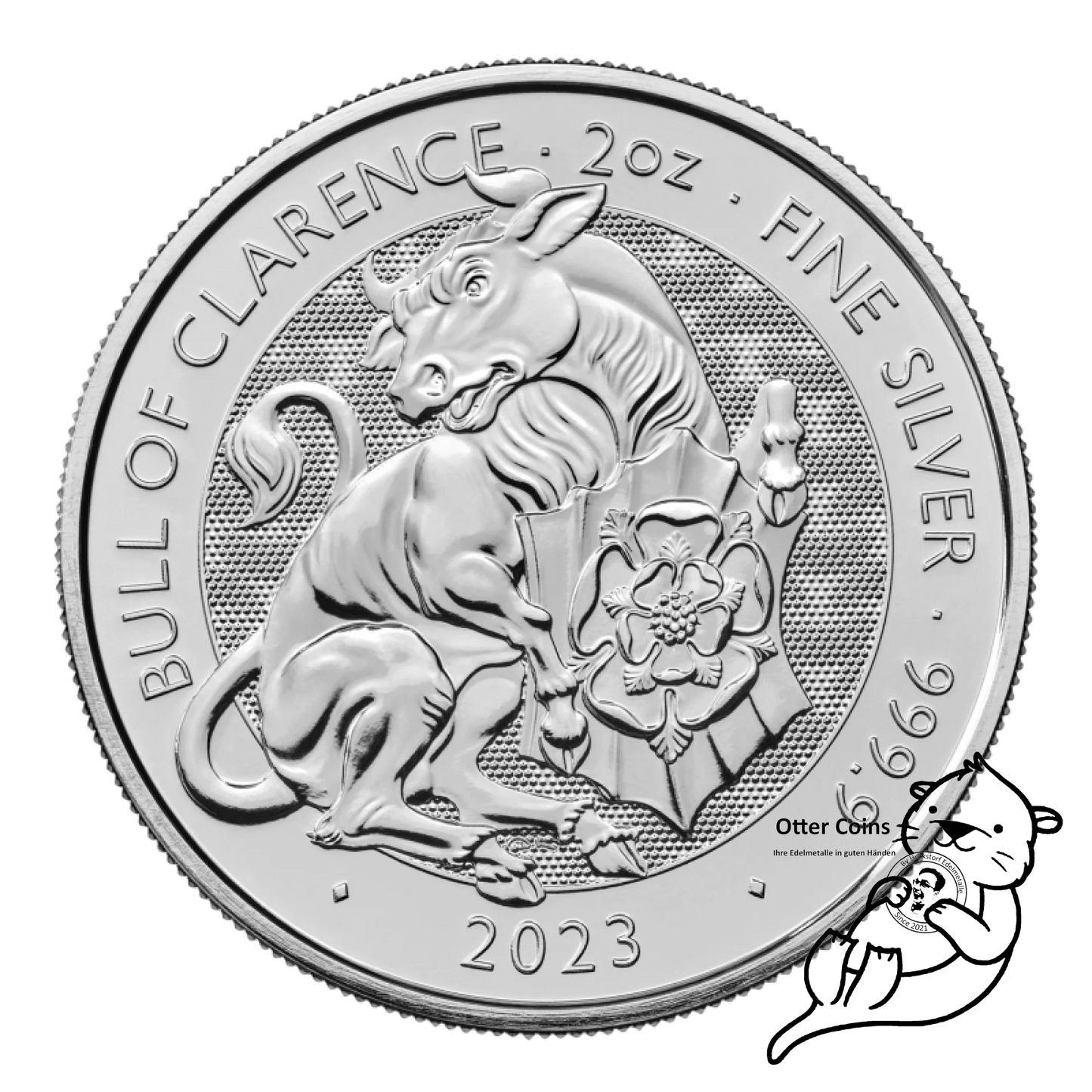 Black Bull of Clarence 2 Oz Silbermünze 2023*