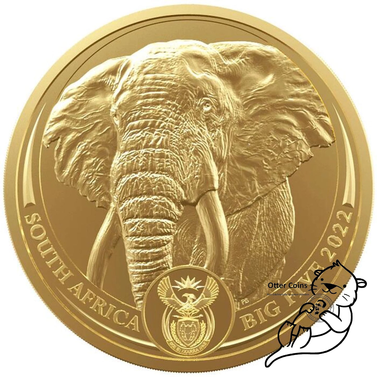 Big Five II Elefant 1 Oz Goldmünze 2022**