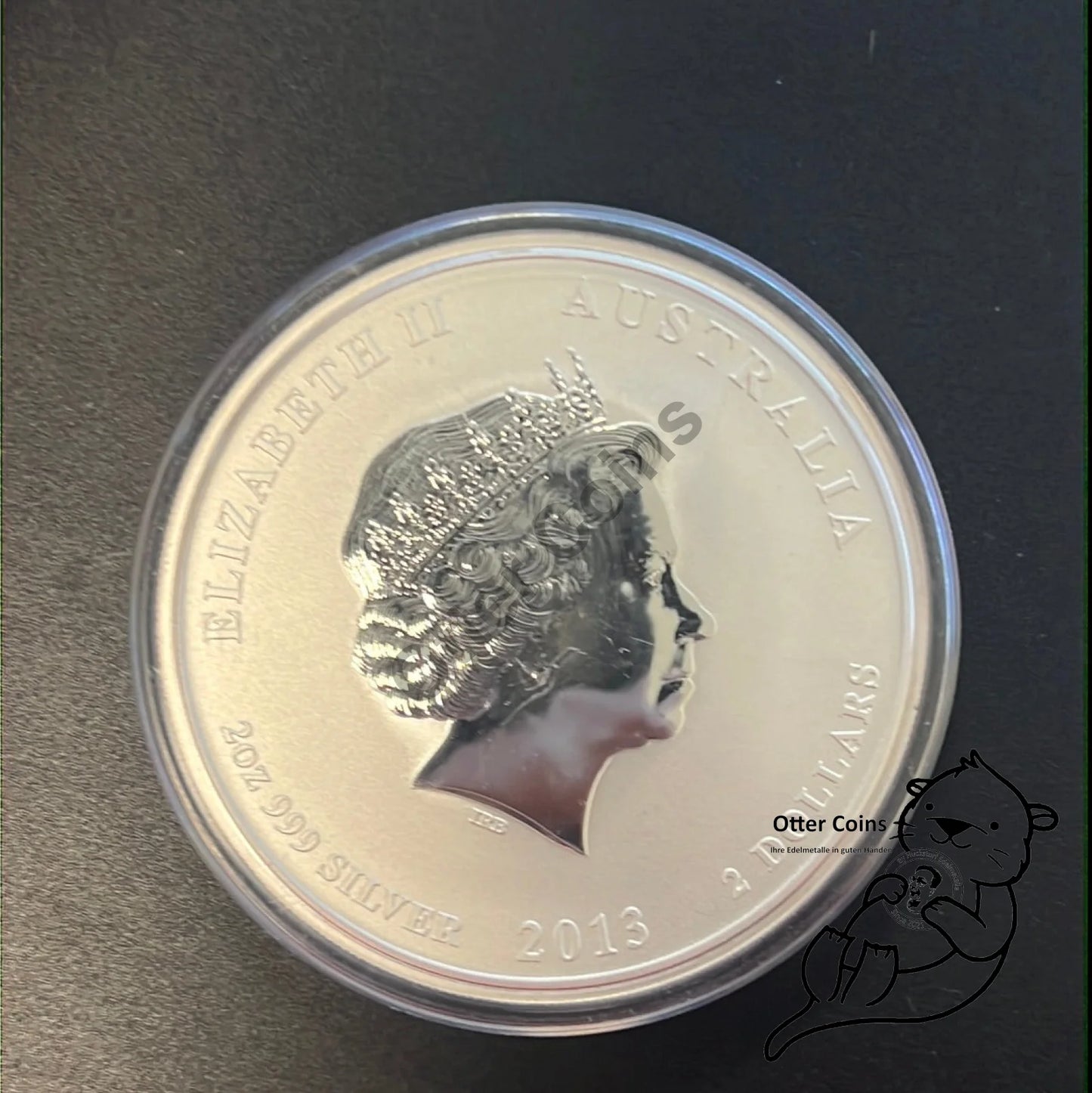 2 oz Silbermünze Australien Lunar II Schlange 2013*
