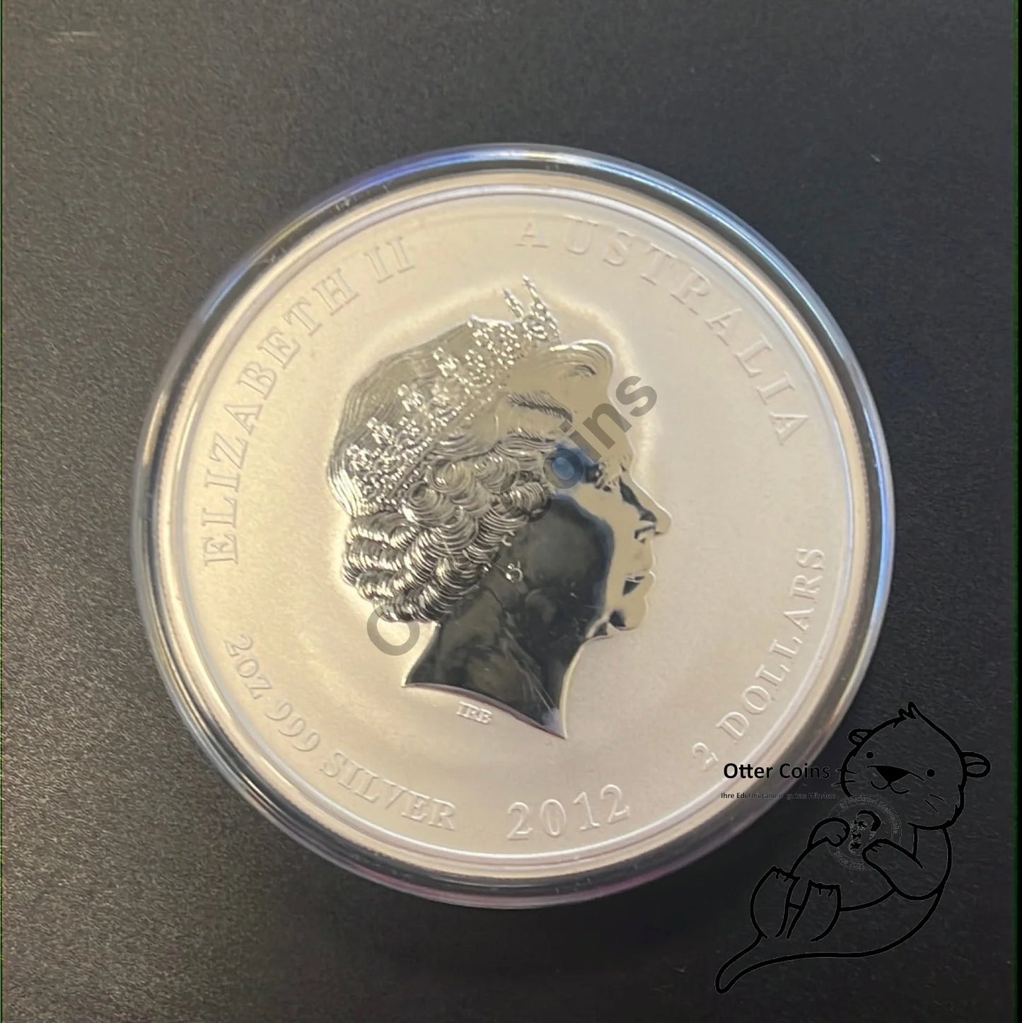 2 oz Silbermünze Australien Lunar II Drache 2012*