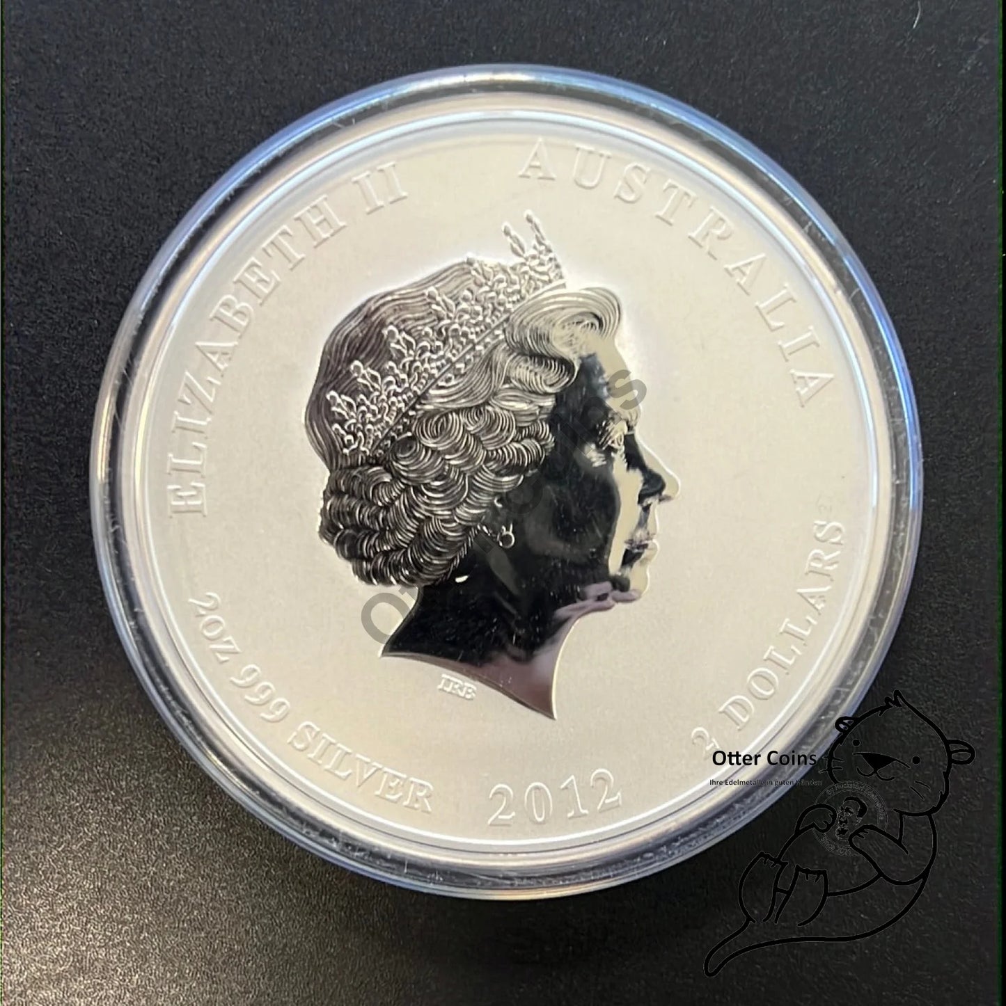 2 oz Silbermünze Australien Lunar II Drache 2012*