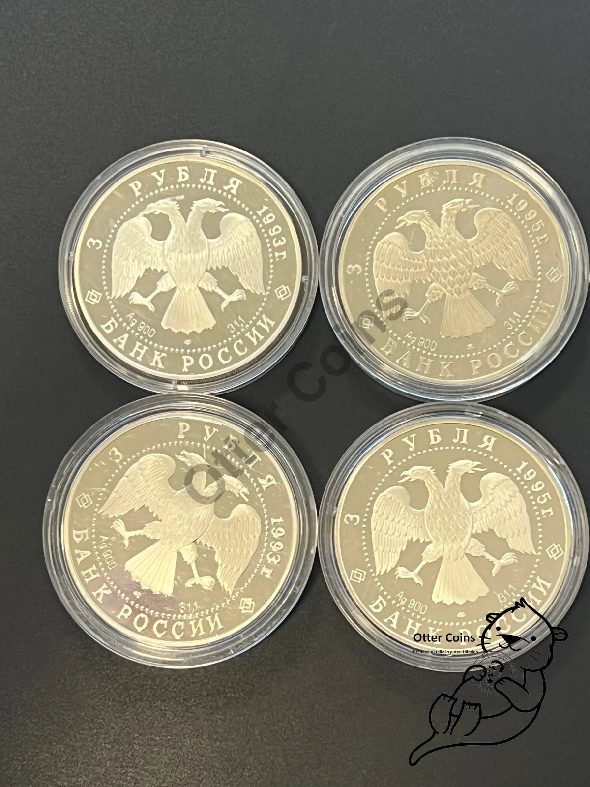 3 Rubel Silber divers*
