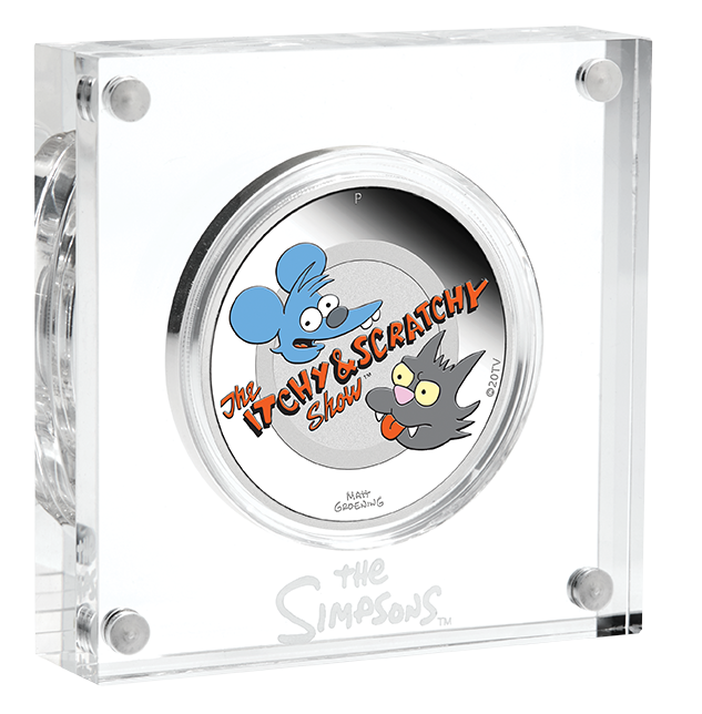 Itchy & Scratchy Simpsons 2021 Silbermünze 1oz*