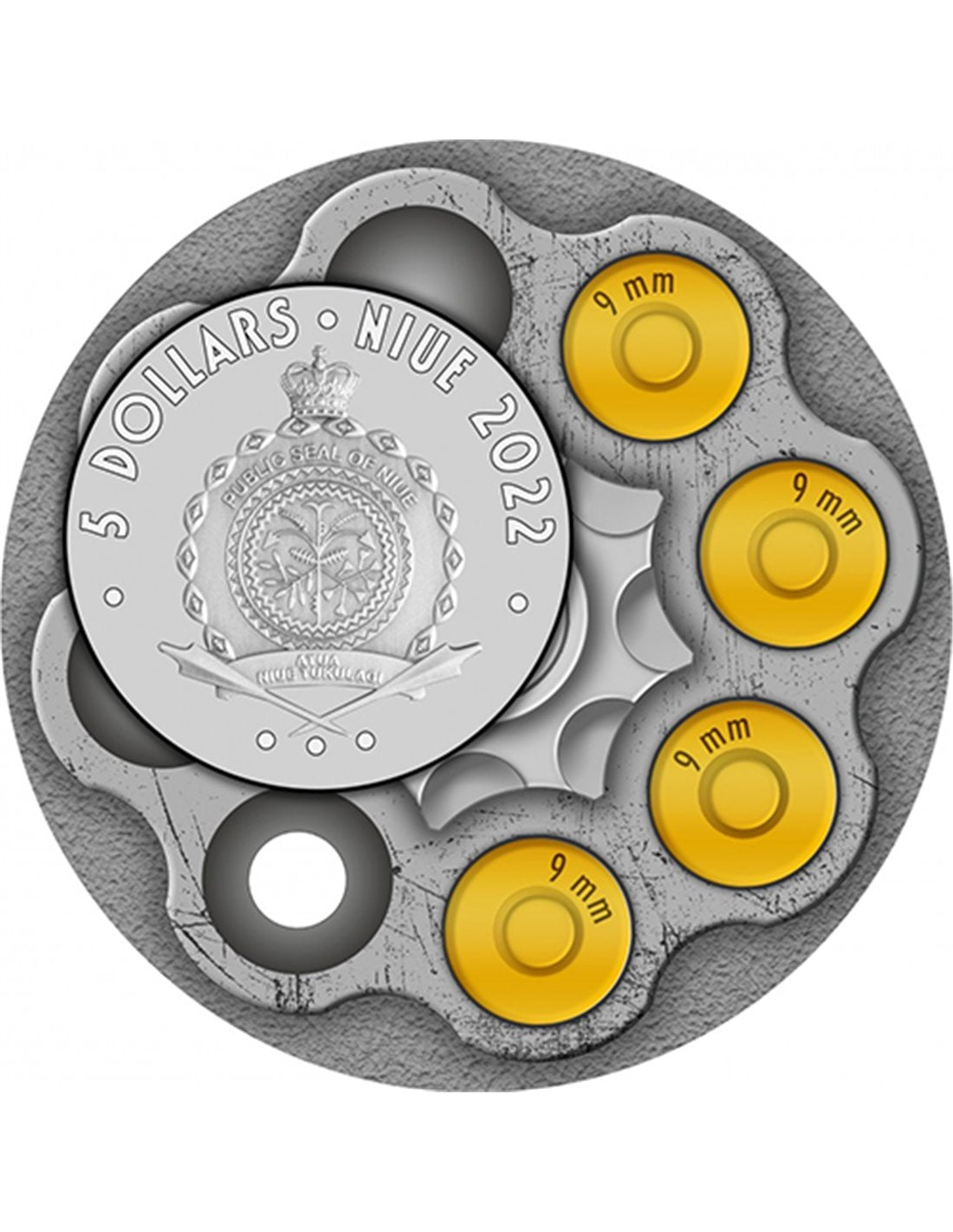 John Dillinger Gangster Serie 2 Oz Silbermünze 2022*
