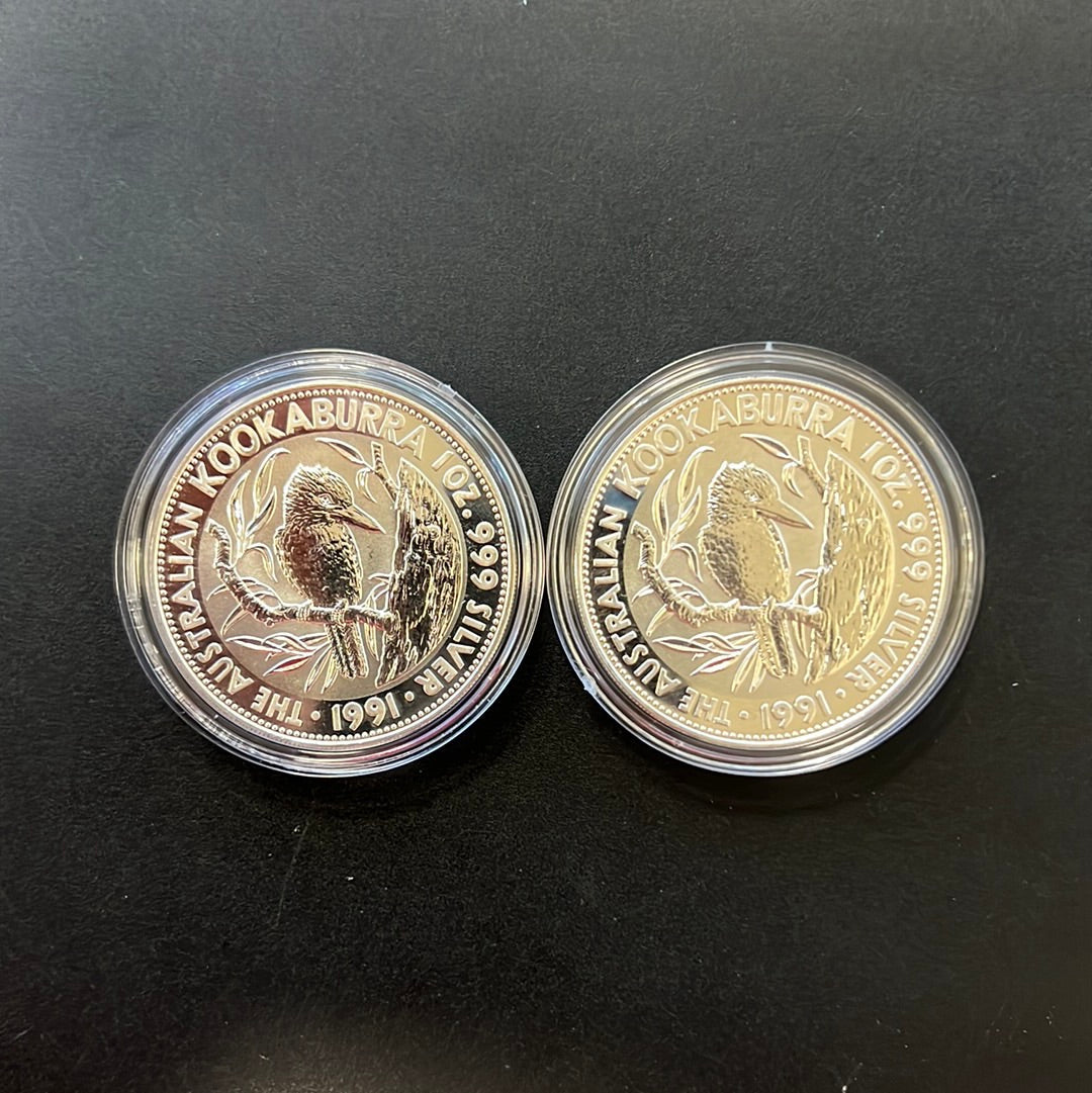 Kookaburra 1991 1 Oz Silbermünze*