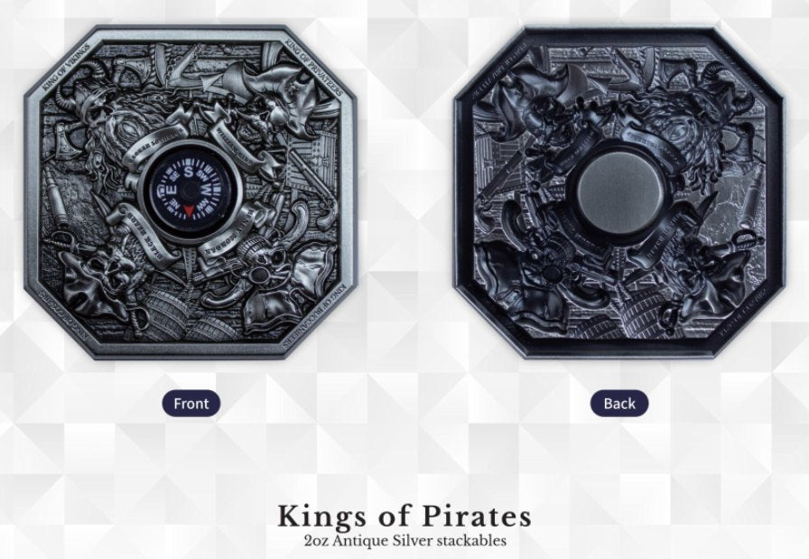 Korea King of Pirates Stacker 2 oz Silver Medal