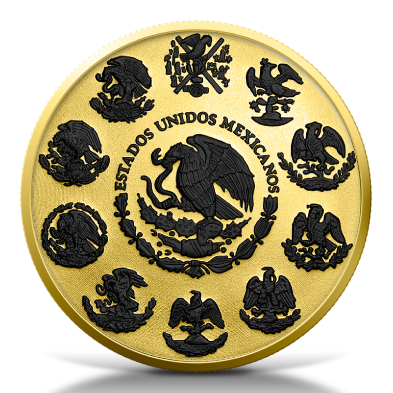 Libertad 1oz Silber 2023 Gilded & Black Platinum