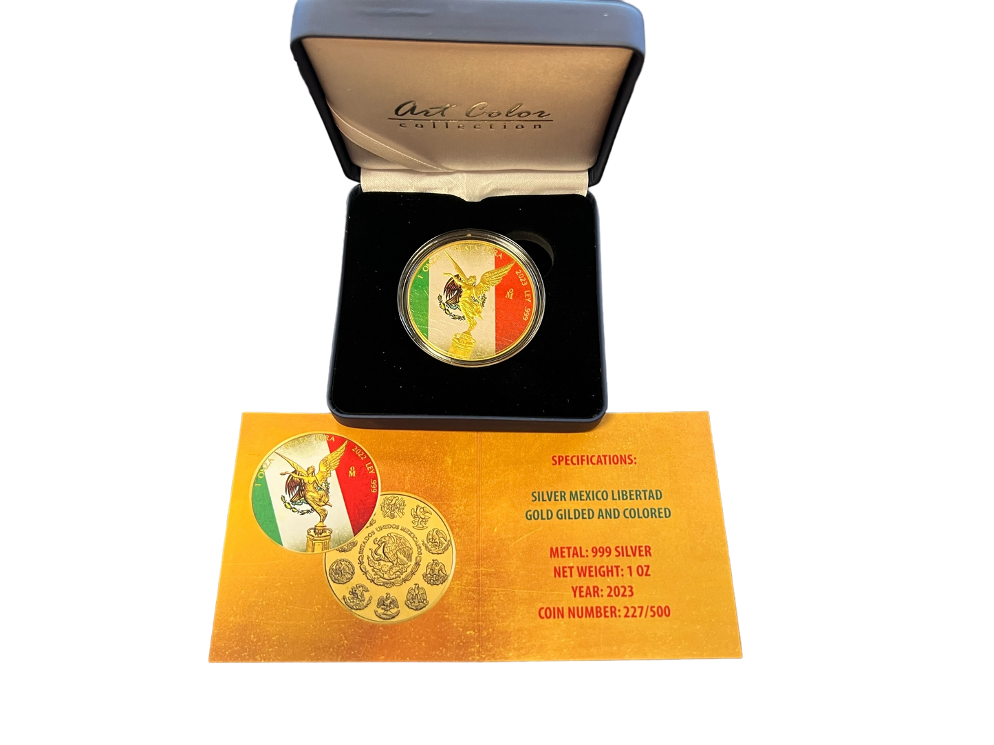 Libertad 1oz Silber 2023 Mexico Flagge