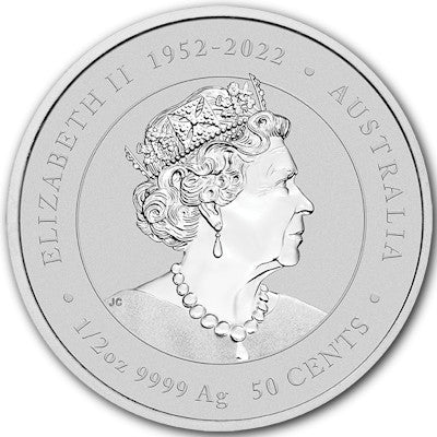 Lunar III Drache 1/2 Oz Silbermünze coloriert 2024*