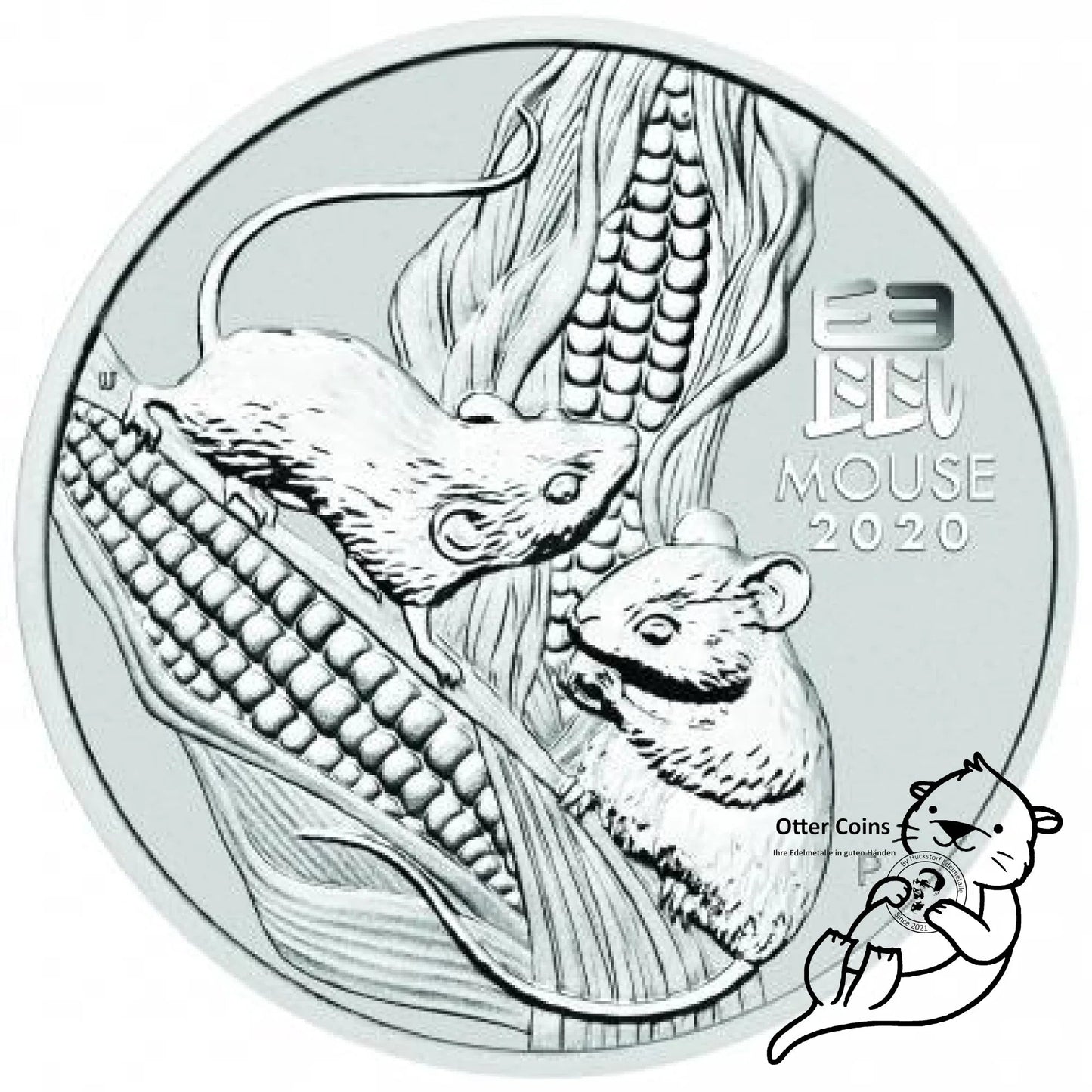 Lunar III Maus 1/2 oz Silbermünze* - Silber