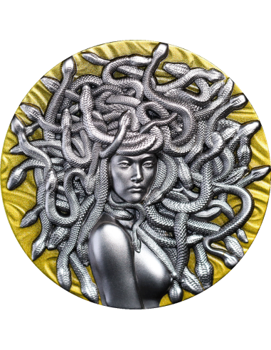 Gabon Medusa The Innocent Victim 2025 3oz Silbermünze HR
