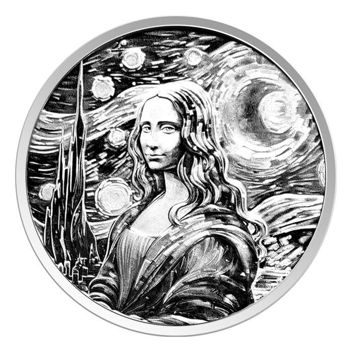 Mona Lisa Van Gogh 1 oz Silbermünze - 1 oz*