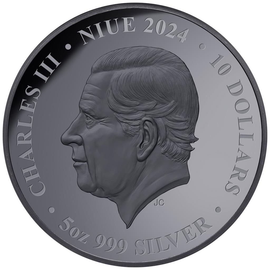 Niue 2024 Jahr des Drachen 5oz Silber Lunar-Serie